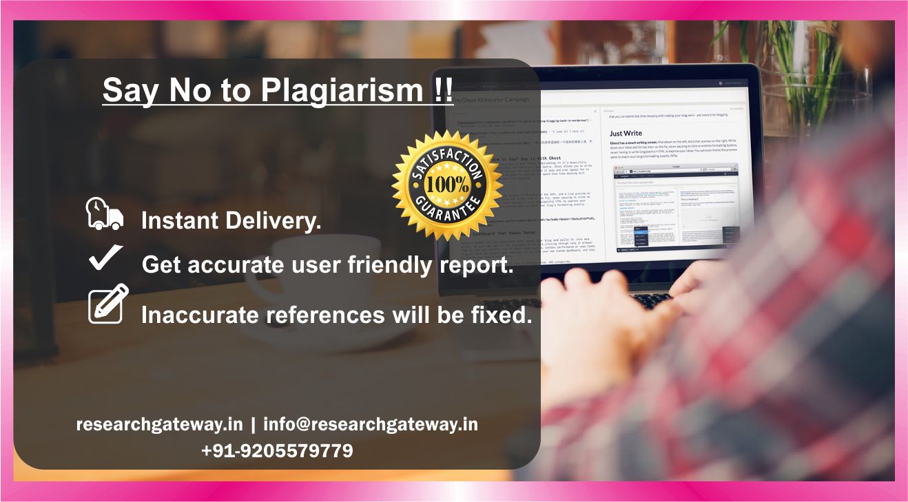 Say No To Plagiarism